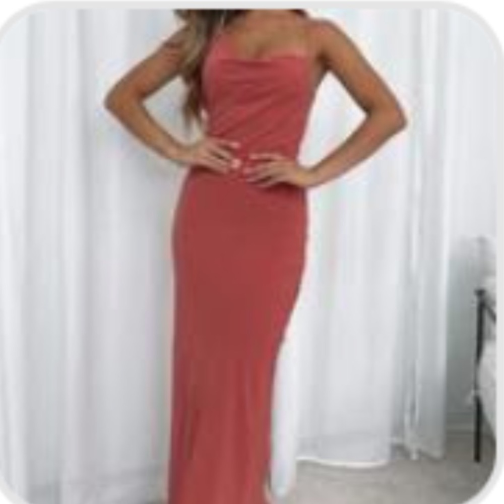 Coral Maxi Dress